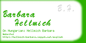 barbara hellmich business card